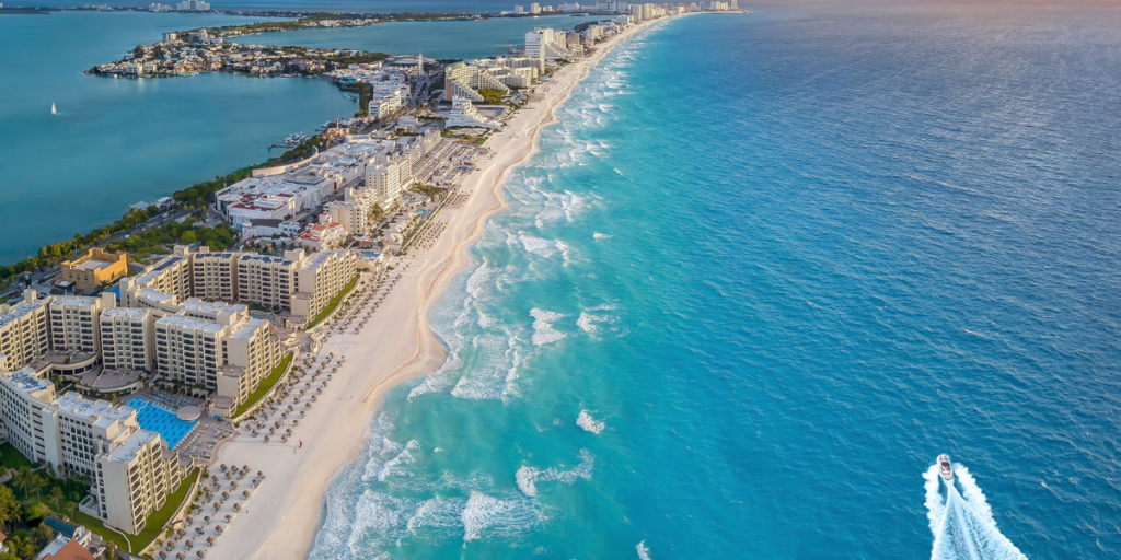 Playa sin sargazo Cancún